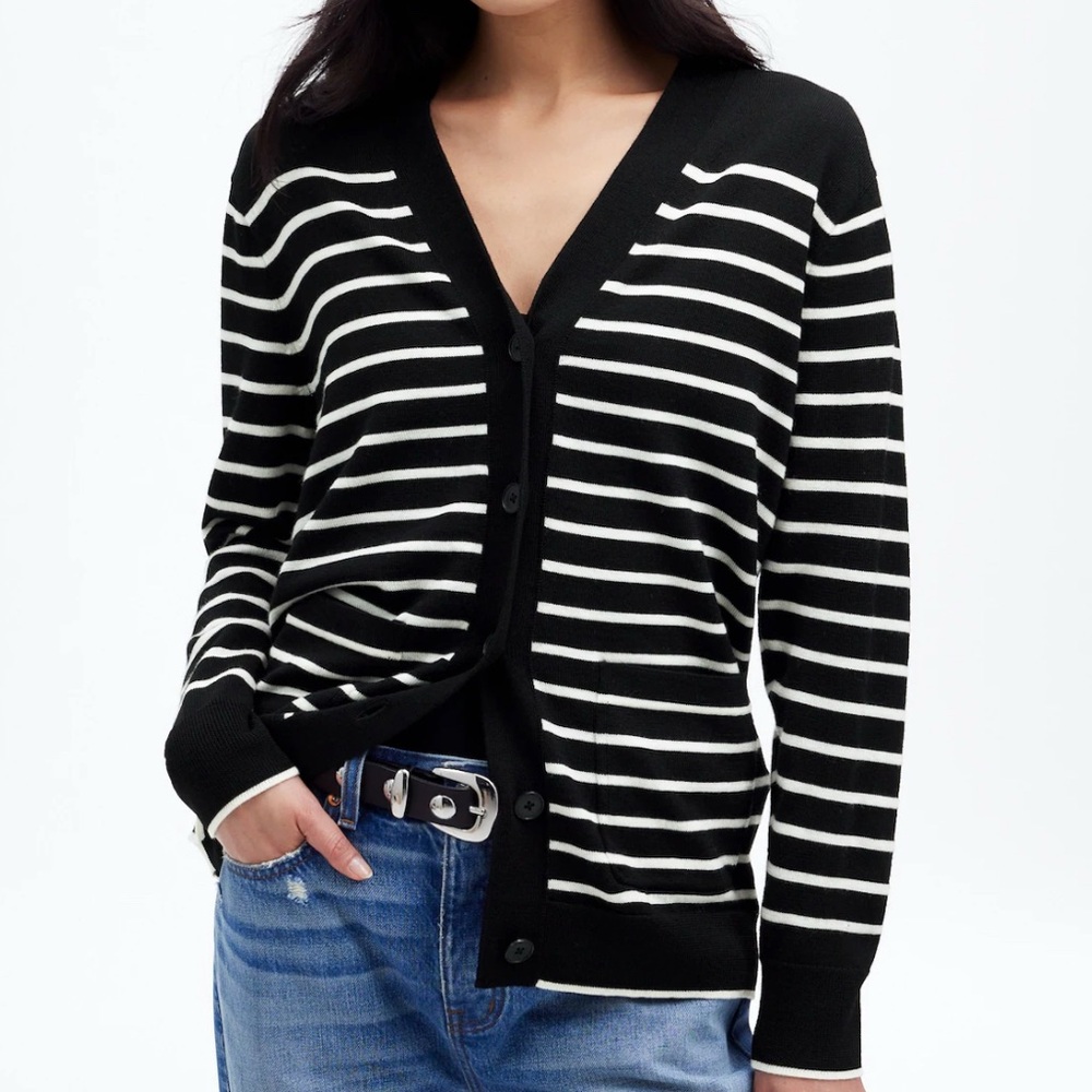Madewell Merino Wool Boyfriend Cardigan